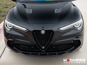  Alfa Romeo Stelvio Front Splitter - Carbon Fiber - Quadrifoglio